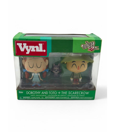 Funko Vynl Wizard of Oz Dorothy and Scarecrow figures in box