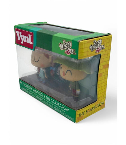 Side view of Funko Vynl Wizard of Oz collectible figures