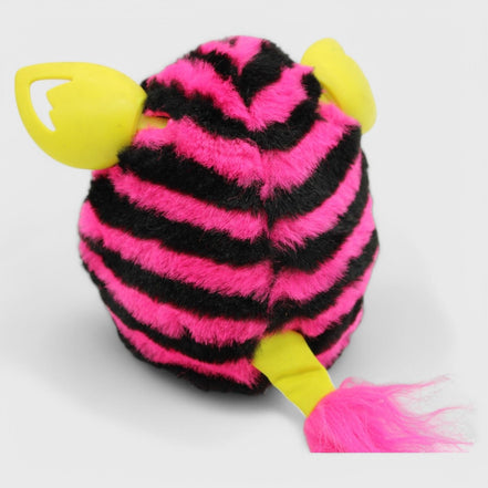 Back view of Furby Boom with yellow ears and tail