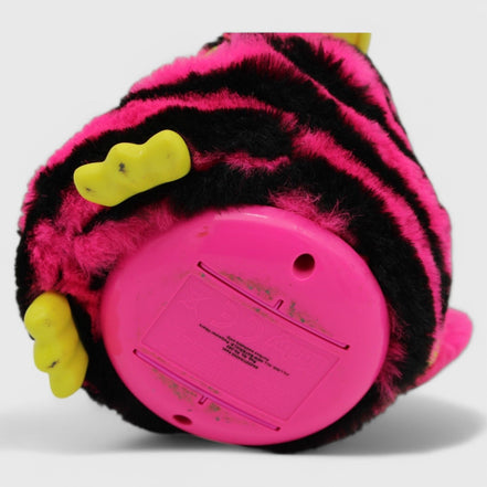 Bottom view of Furby Boom showing battery compartment