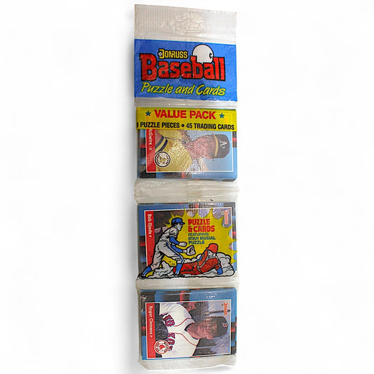 1989 Donruss Baseball Value Pack Puzzle & Cards  45 Trading Cards & 9 Puzzle Pieces