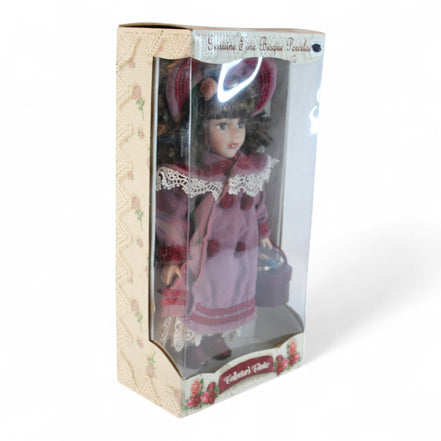 Genuine Fine Bisque Porcelain Collectors Choice Doll In BoxCollector's ChoiceDollbisque porcelainbrunette dollcollectible6
