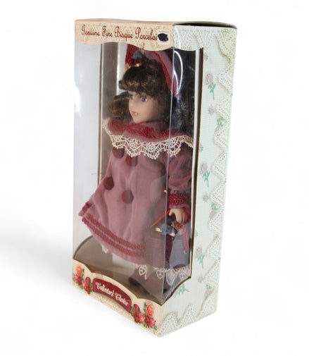 Genuine Fine Bisque Porcelain Collectors Choice Doll In BoxCollector's ChoiceDollbisque porcelainbrunette dollcollectible2