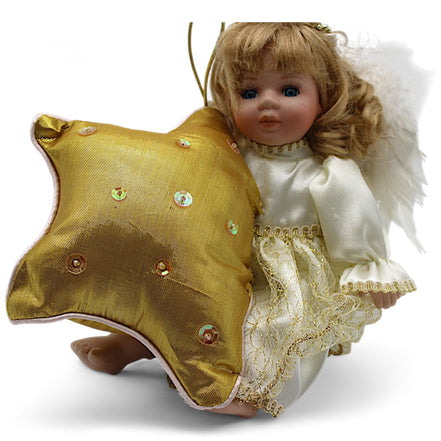 Geppeddo Mindy Mini Angel Porcelain Doll with Golden Star – angel dollGeppeddoDollangel dollangel figurineangel wings6