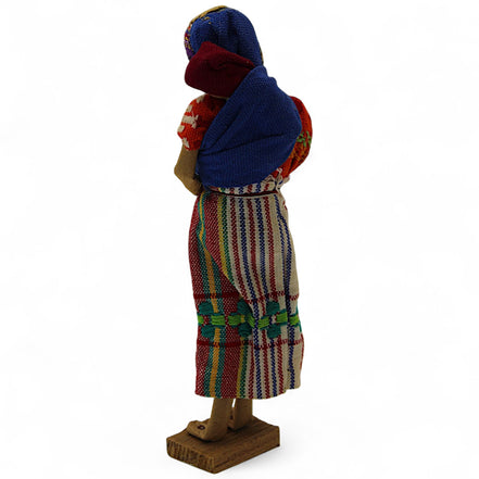 Handmade Guatemalan Mother and Child Doll – Traditional Mayan Textile FigurineFlip Side CollectiblesDollartisan dollCentral Americacolorful doll3