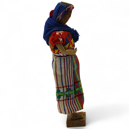 Handmade Guatemalan Mother and Child Doll – Traditional Mayan Textile FigurineFlip Side CollectiblesDollartisan dollCentral Americacolorful doll5