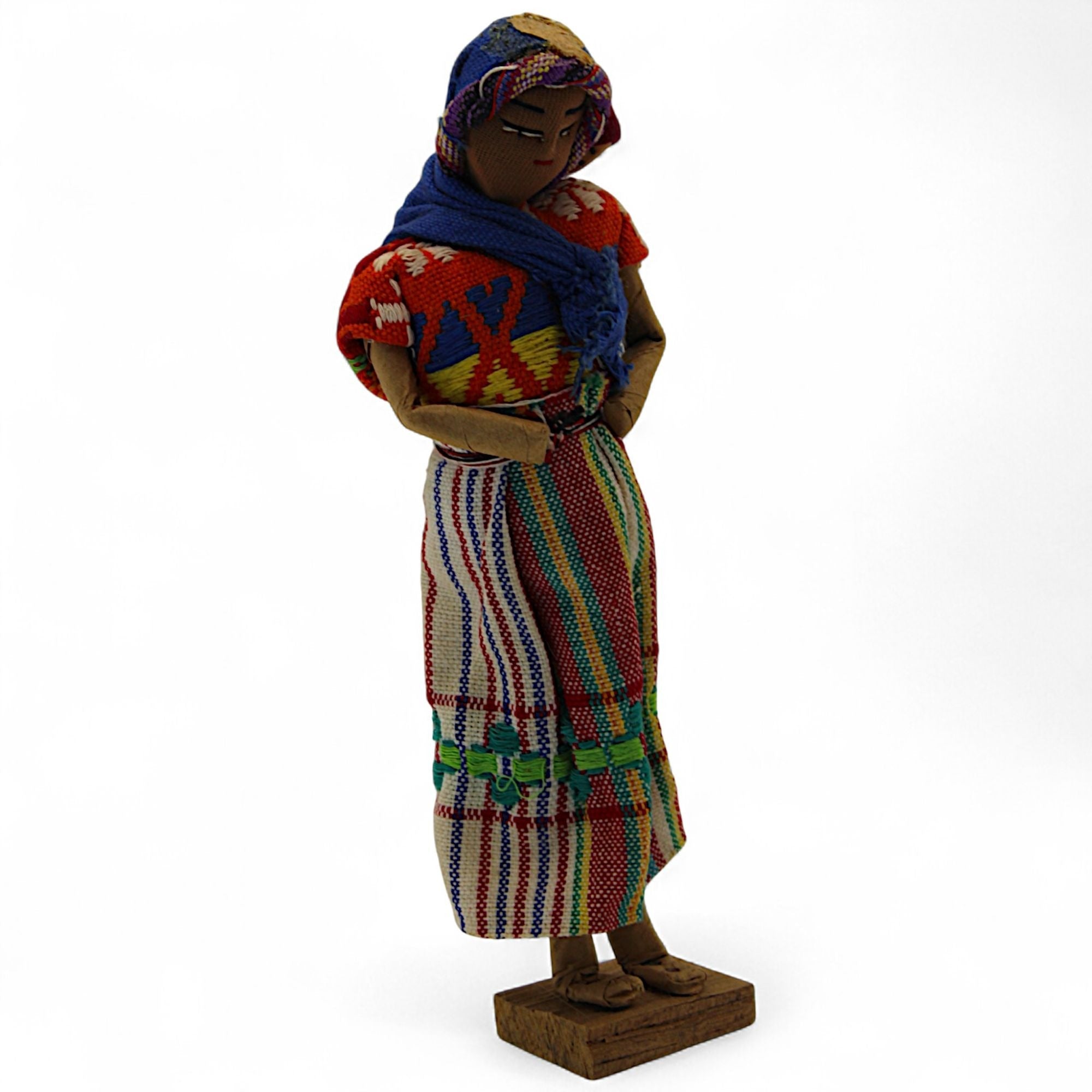 Handmade Guatemalan Mother and Child Doll – Traditional Mayan Textile FigurineFlip Side CollectiblesDollartisan dollCentral Americacolorful doll6
