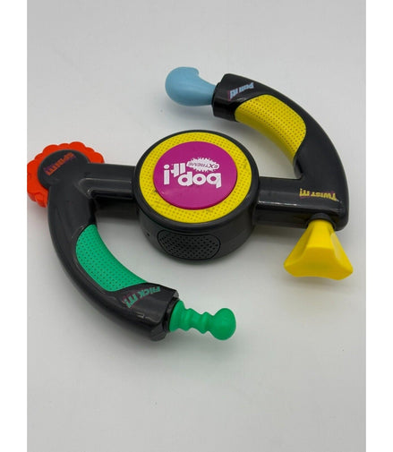 Close-up of Hasbro Bop It Extreme with colorful design