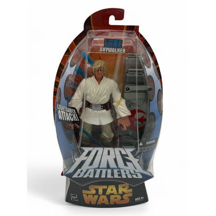 Front view of Hasbro Star Wars Luke Skywalker Force Battlers action figure in packaging
