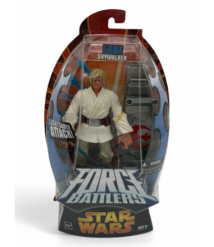 Front view of Hasbro Star Wars Luke Skywalker Force Battlers action figure in packaging