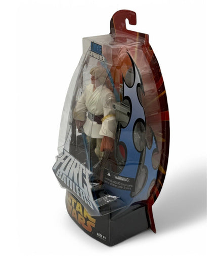Side view of Hasbro Star Wars Luke Skywalker Force Battlers action figure showing packaging details