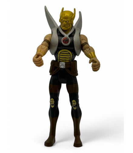 Hawkman action figure front view with wings and armor