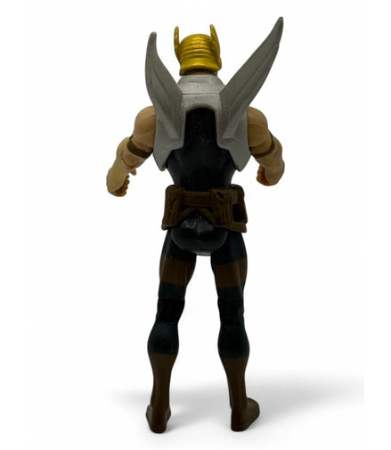 Hawkman action figure back view showing wings and details