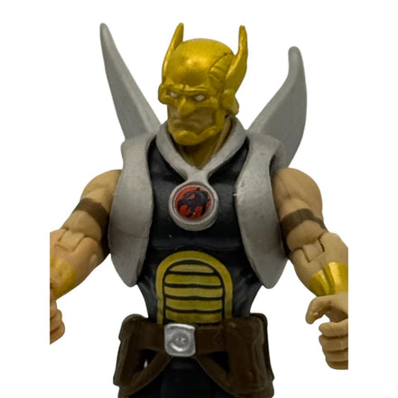 Hawkman action figure front view with wings and armor