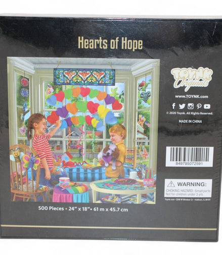 Hearts Of Hope 500 - Piece Jigsaw Puzzle for Ages 7+ by Toynk Originals - Flip Side CollectiblesPuzzleToynk