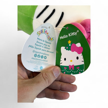 Hello Kitty Squishmallow Christmas Plush Toy 8" Collectible - Flip Side CollectiblesPlushSquishmallows