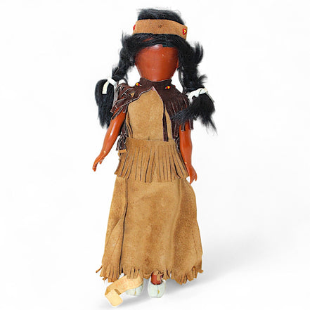 Heritage Dolls Native American Collectible with Beaded Fringe DressHeritage DollsDollbeaded detailsbeaded dresscollectible doll3