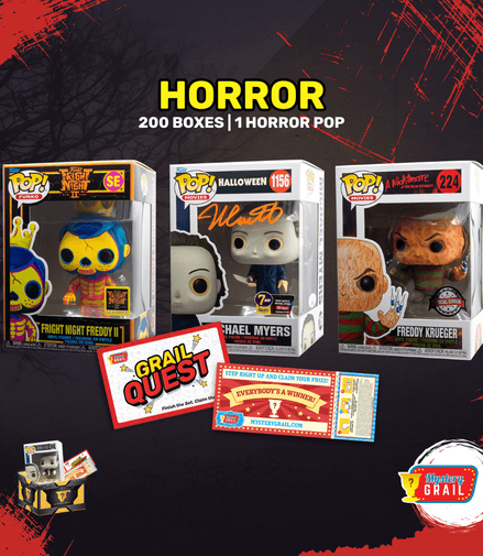 Horror Mystery Grail Box – funko – pop – collectibles – game card - Flip Side CollectiblesMystery BoxMystery Grail