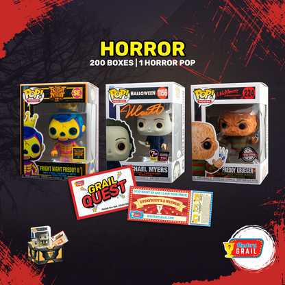 Funko Pop figures included in the Horror Mystery Grail Box