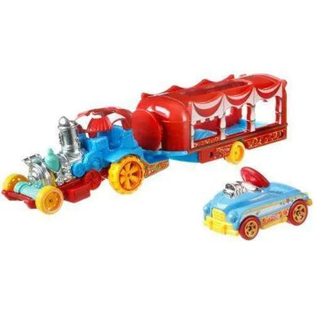Hot Wheels Super Hauling Rig and Car - Select Figure(s) - Flip Side CollectiblesDiecast VehicleToyShnipCar - Nival Steamer (Red/Blue)