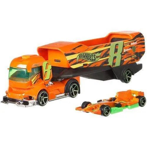 Hot Wheels Super Hauling Rig and Car - Select Figure(s) - Flip Side CollectiblesDiecast VehicleToyShnipBig Rig Heat (Orange)