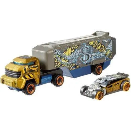 Hot Wheels Super Hauling Rig and Car - Select Figure(s) - Flip Side CollectiblesDiecast VehicleToyShnipBank Roller (Yellow)
