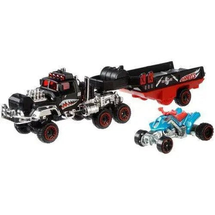 Hot Wheels Super Hauling Rig and Car - Select Figure(s) - Flip Side CollectiblesDiecast VehicleToyShnipHaulin' Horsepower (Black)