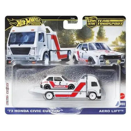 Hot Wheels '73 Honda Civic Custom with Aero Lift in packaging