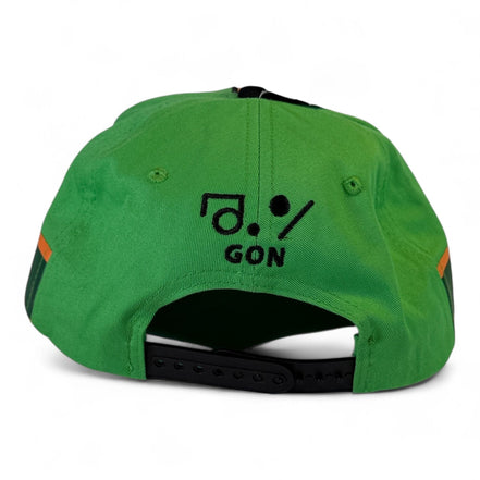 Hunter X Hunter Gon Flat Brim Snapback Hat Concept One Green & Orange - Flip Side CollectiblesHatConcept One