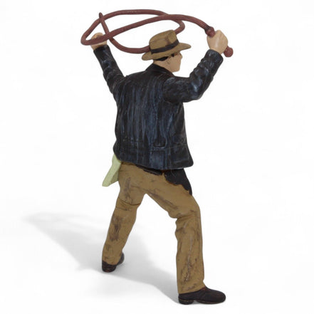 Back view of Indiana Jones figure in action pose