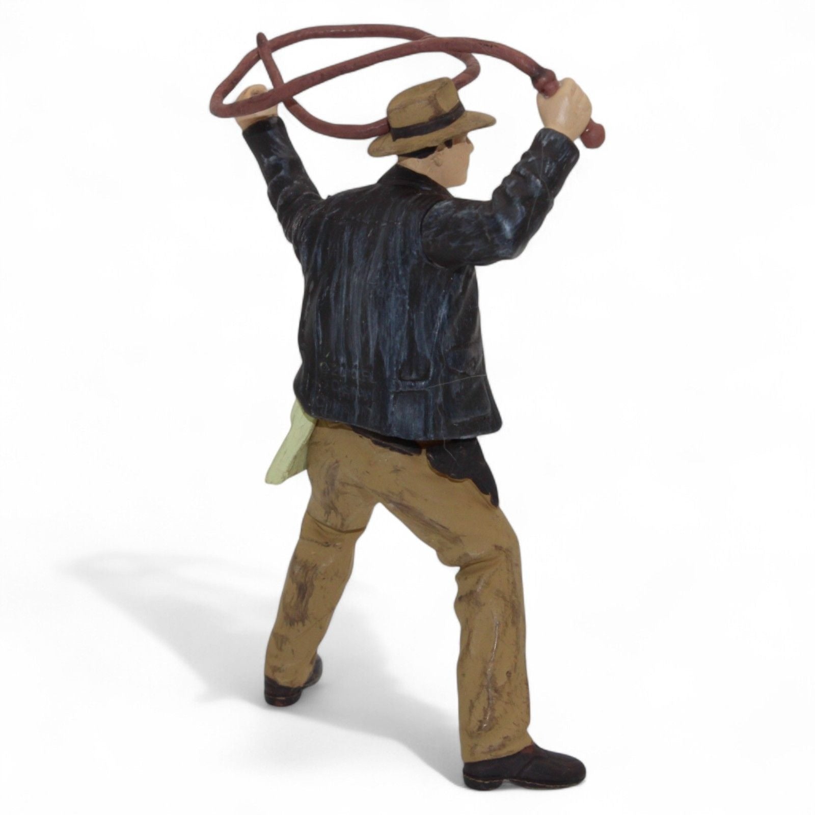 Back view of Indiana Jones figure in action pose