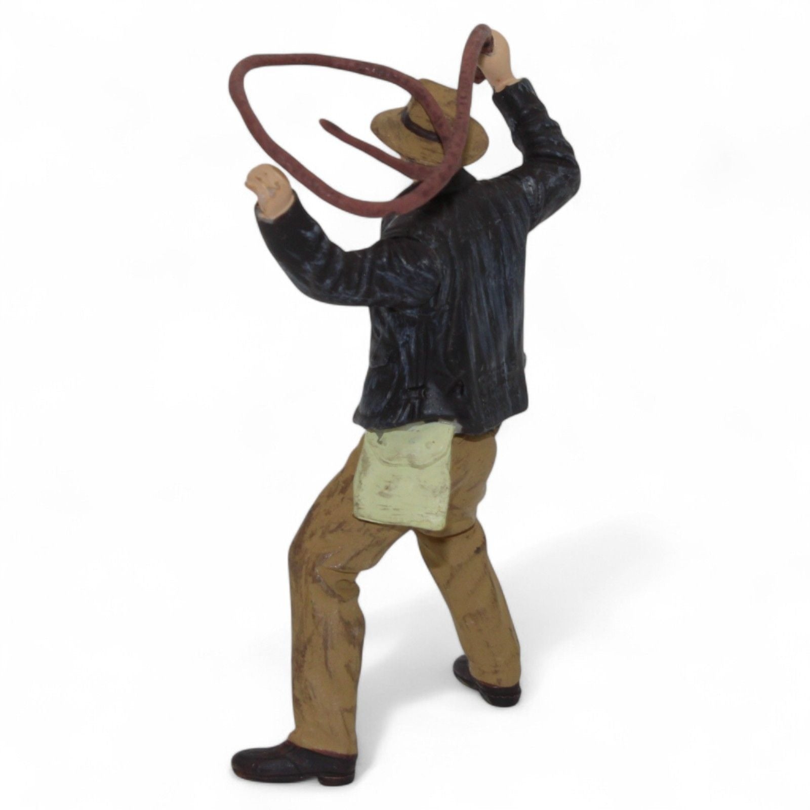 Indiana Jones figure ready for adventure with whip