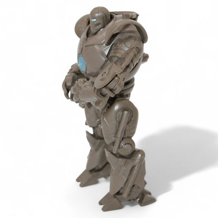 Side view of Iron Monger action figure showing detailed armor