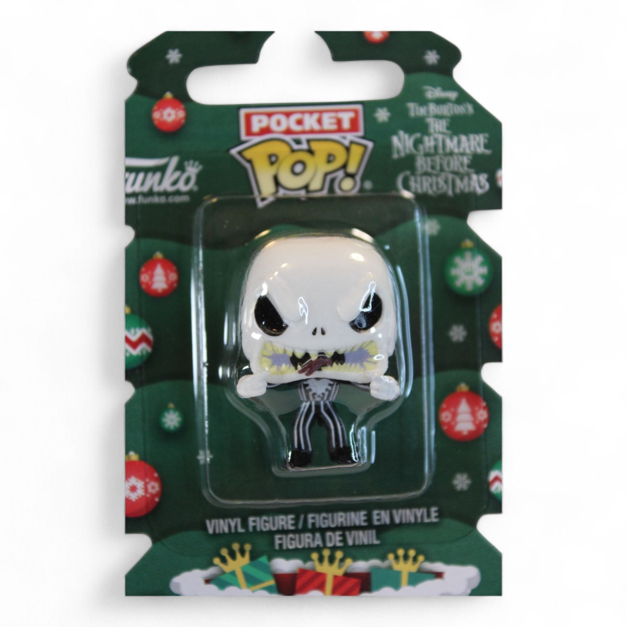 Front view of Jack Skellington Pocket Pop Vinyl Figure