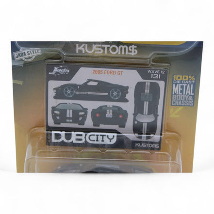Jada Toys 1:64 2005 Ford GT Die - Cast Car in Dub City KustomsJada ToysDiecast Car1:64 scale2005 Ford GTblack finish3