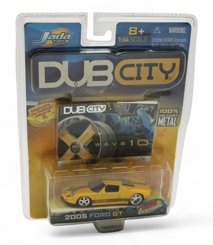 Jada Toys 1/64 2005 Ford GT Yellow Die - Cast Wave 10 – 1/64 scaleJada ToysDiecast Car1/64 scale2005 modelcollectible1