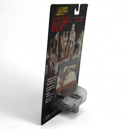Angled view of Johnny Lightning 007 diecast car packaging
