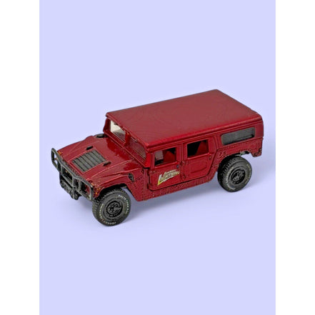 Johnny Lightning 2000 Hummer H1 4-Door SUV diecast model in red, front view