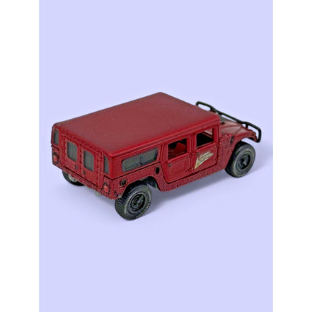 Johnny Lightning 2000 Hummer H1 4-Door SUV diecast model in red, angled view