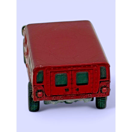 Johnny Lightning 2000 Hummer H1 4-Door SUV diecast model in red, front view