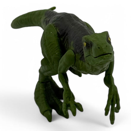Detailed side view of the Jurassic World Velociraptor action figure