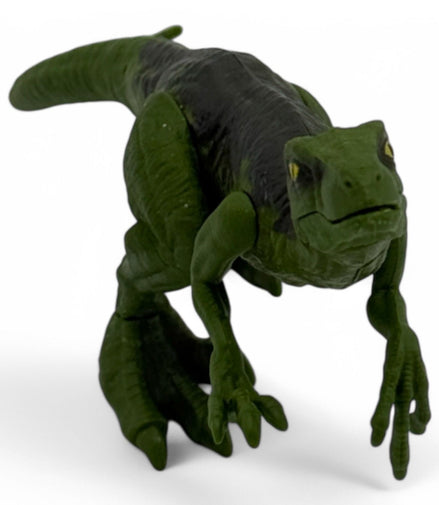 Detailed side view of the Jurassic World Velociraptor action figure