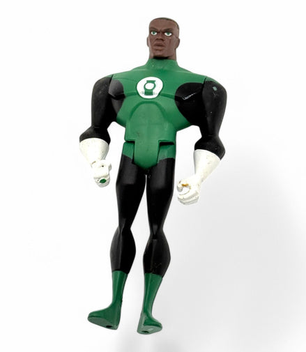 John Stewart Green Lantern action figure in green and black suit