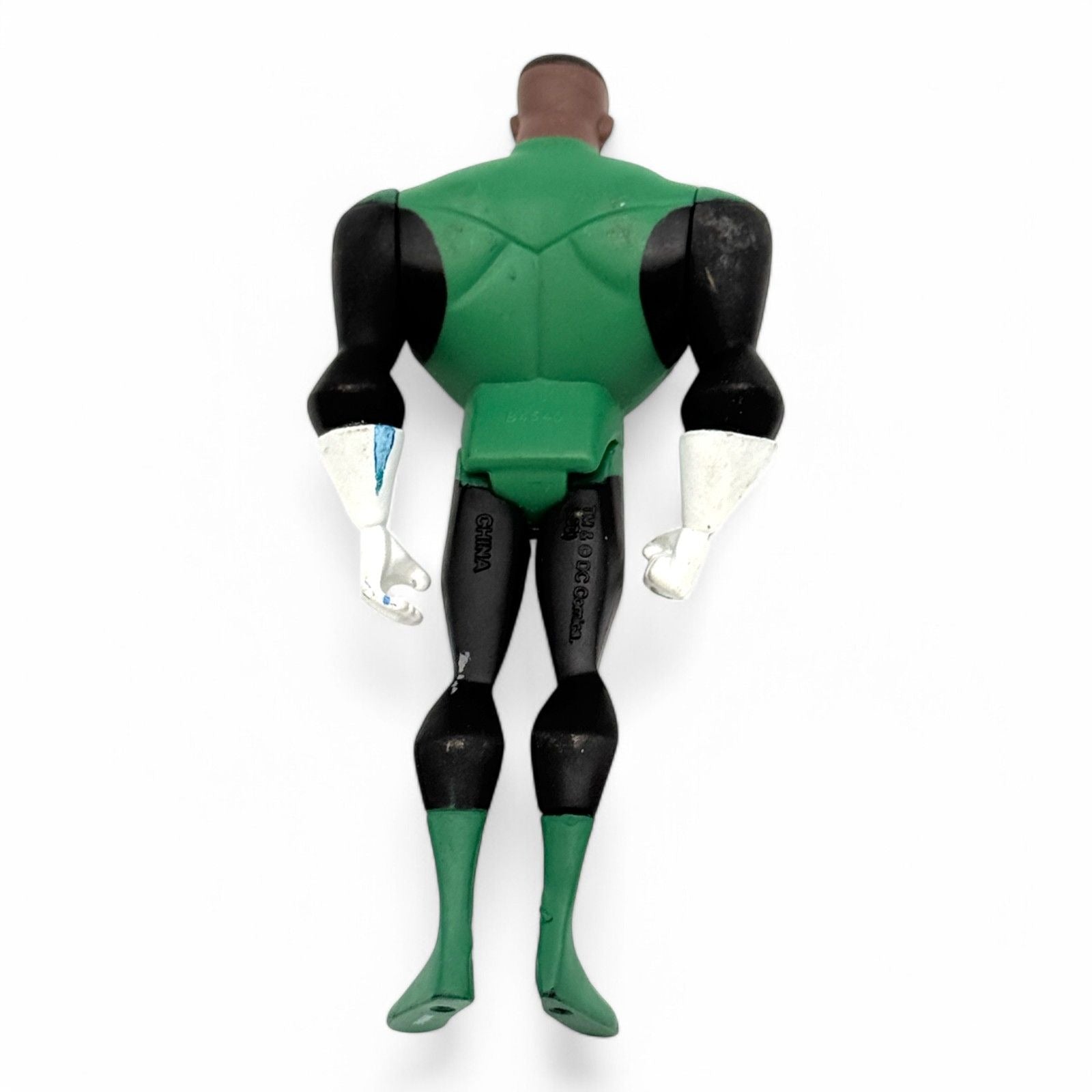 Back view of John Stewart Green Lantern action figure