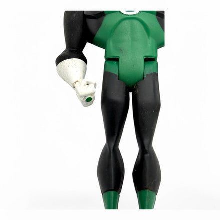 Close-up of John Stewart Green Lantern figure's torso