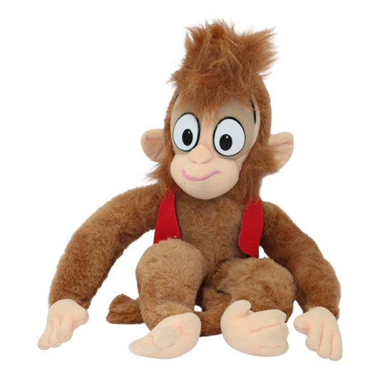 Vintage Disney Aladdin 16" ABU Monkey Plush Stuffed Animal Toy Mattel 1992 With Red Vest
