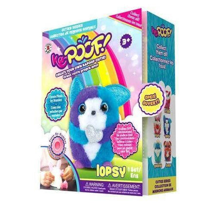 KaPoof Pets Lopsy plush toy in packaging with colorful design