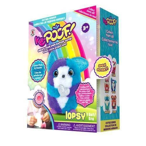 KaPoof Pets Lopsy plush toy in packaging with colorful design