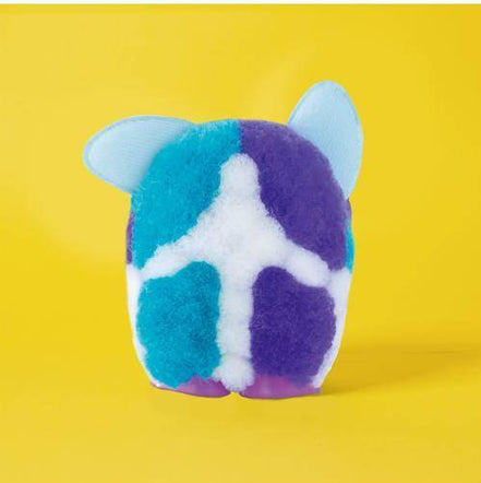 Back view of KaPoof Pets Lopsy plush toy showing color pattern