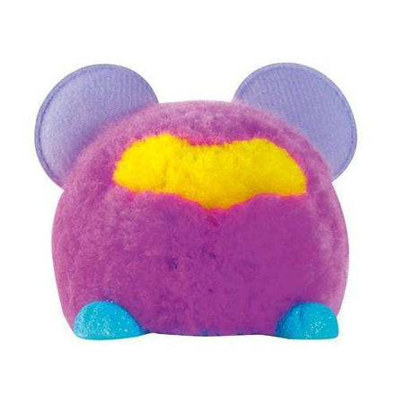 Back view of KaPoof Pets Miki plush toy with vibrant colors